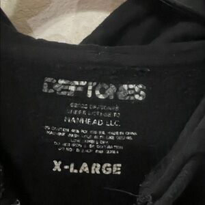 Defqes Men's Black Hoodie Jacket - X-Large